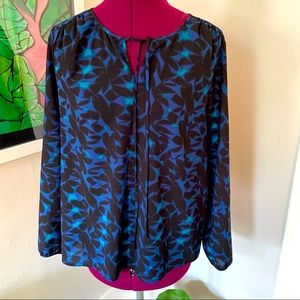 J Crew patterned blouse EUC